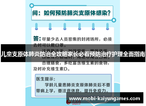 儿童支原体肺炎防治全攻略家长必看预防治疗护理全面指南