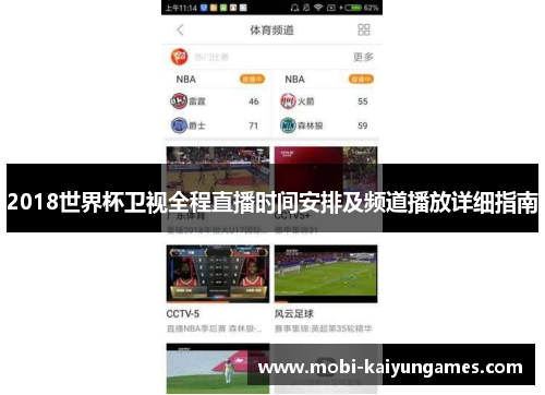 2018世界杯卫视全程直播时间安排及频道播放详细指南